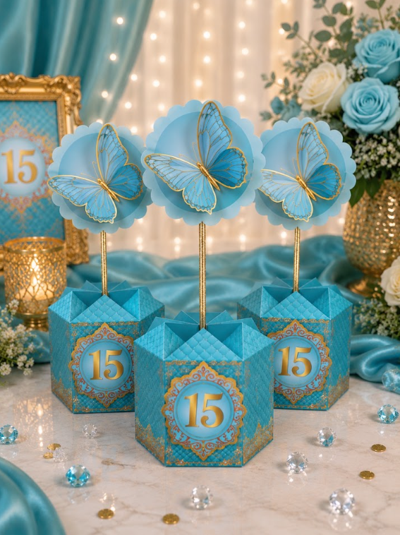 Centros de mesa para 15 años