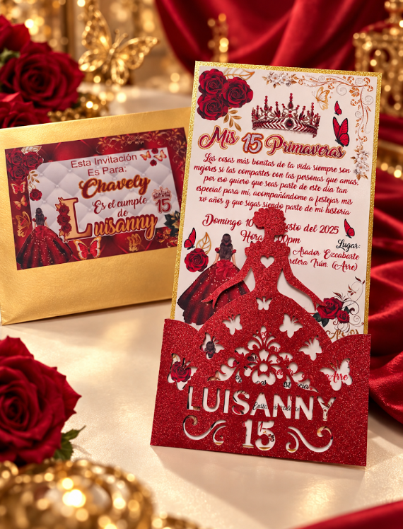 Invitación impresa personalizada