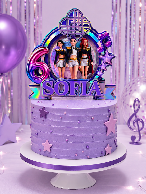 Cake topper con diseño elegante