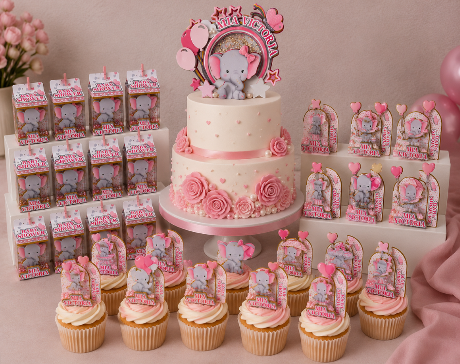 Set de topper para baby shower