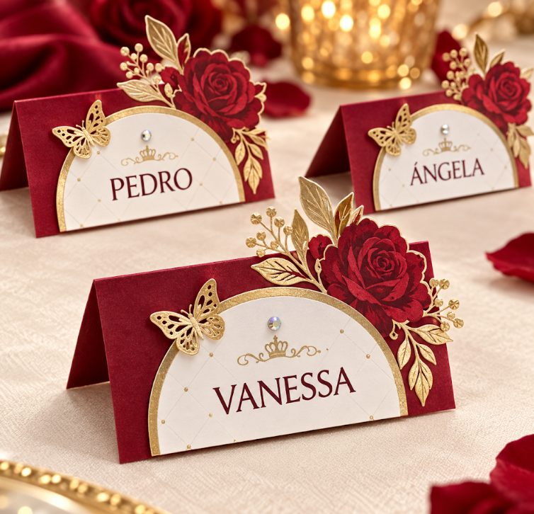 Tarjetas de mesa personalizadas