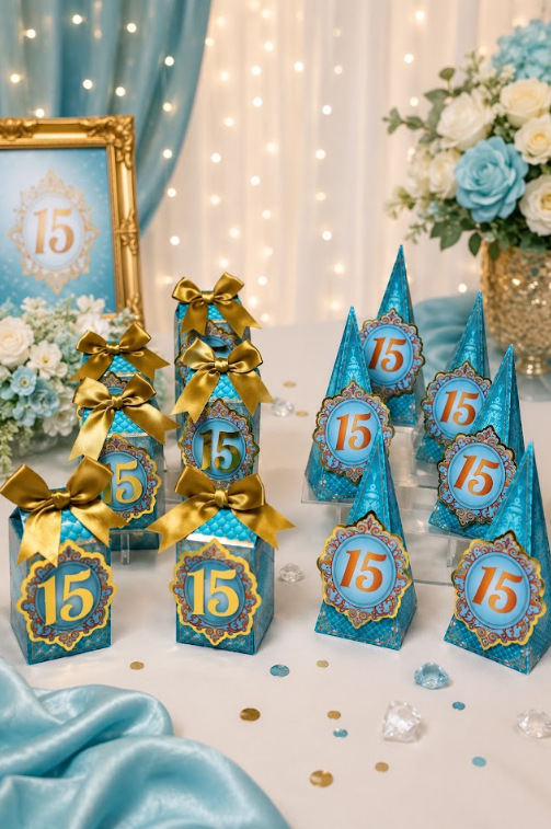 Cajas personalizadas para 15 años