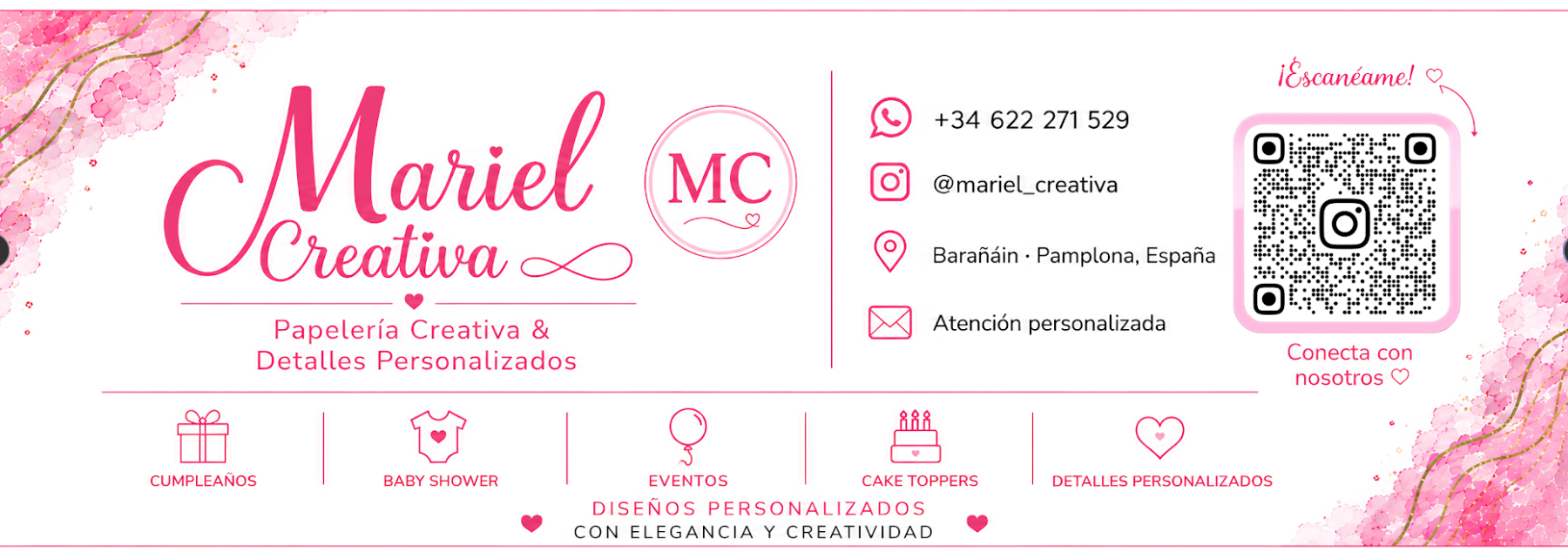 Papelería de marca con código QR