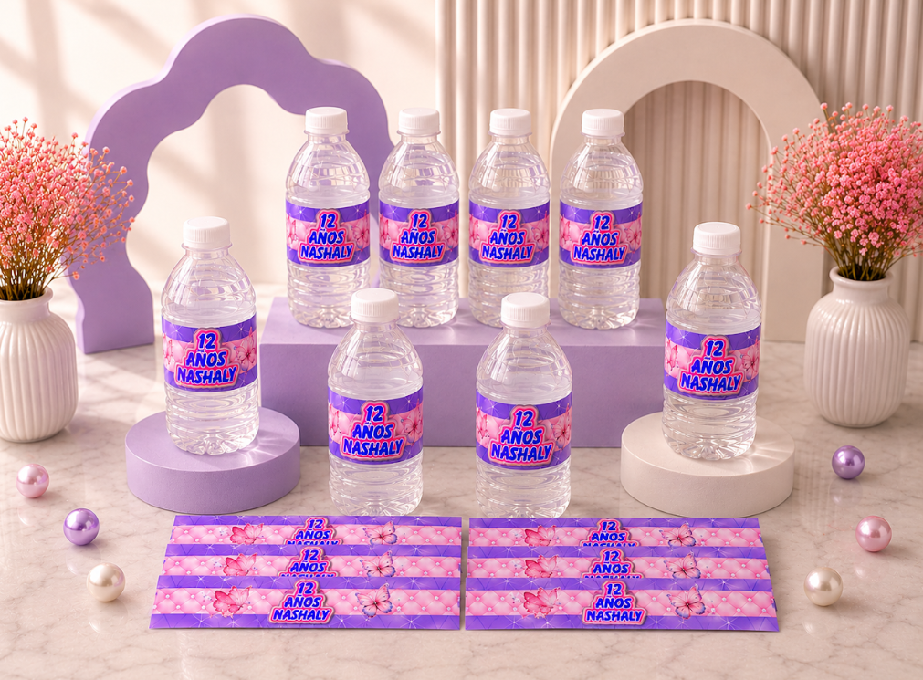 Etiquetas personalizadas para botellas