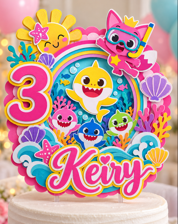 Cake topper con nombre